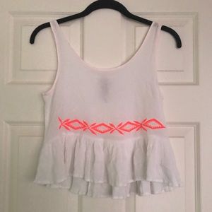 Sheer light weight crop top